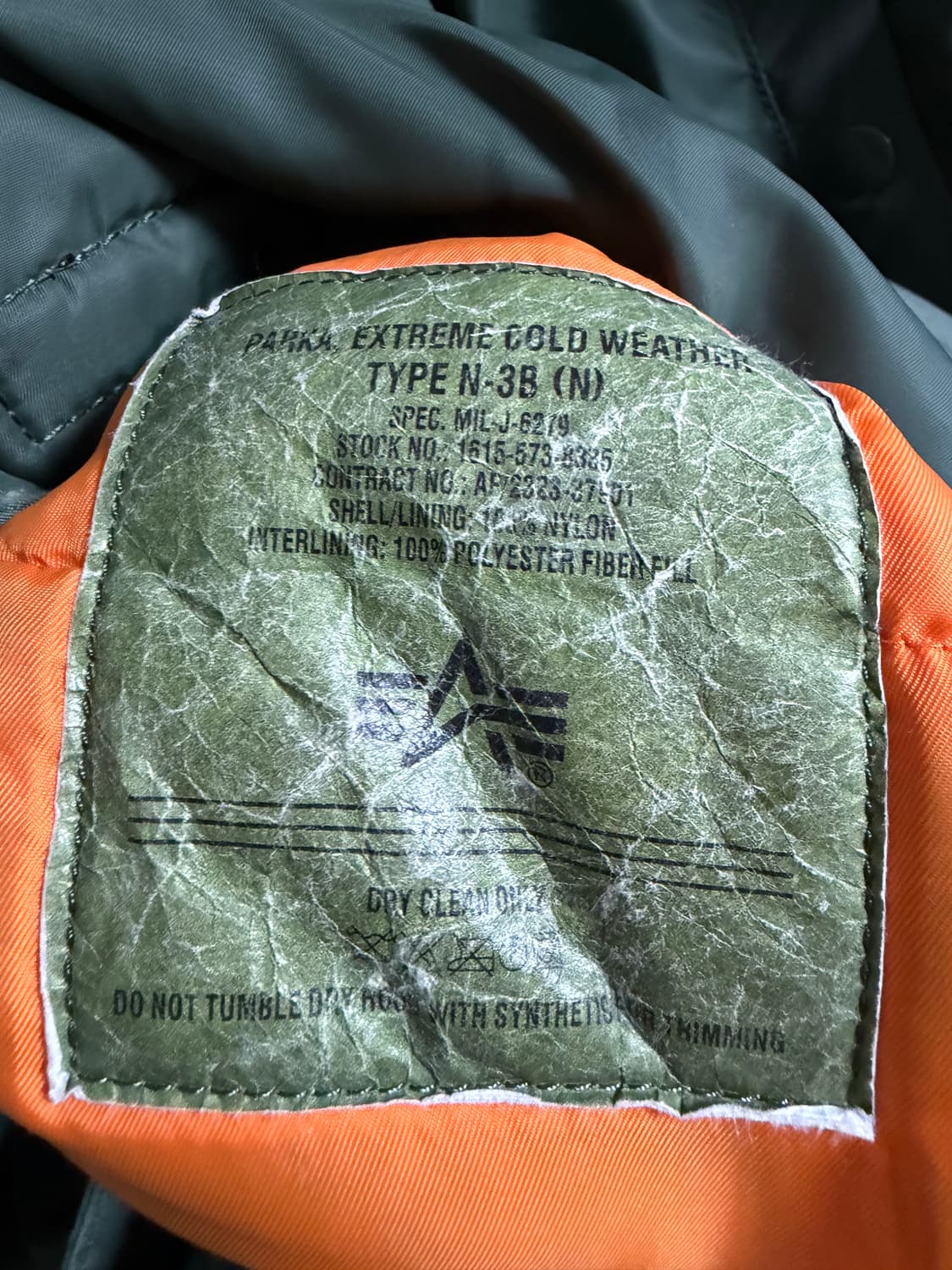 알파인더스트리 N-3B 파카 상품이미지4