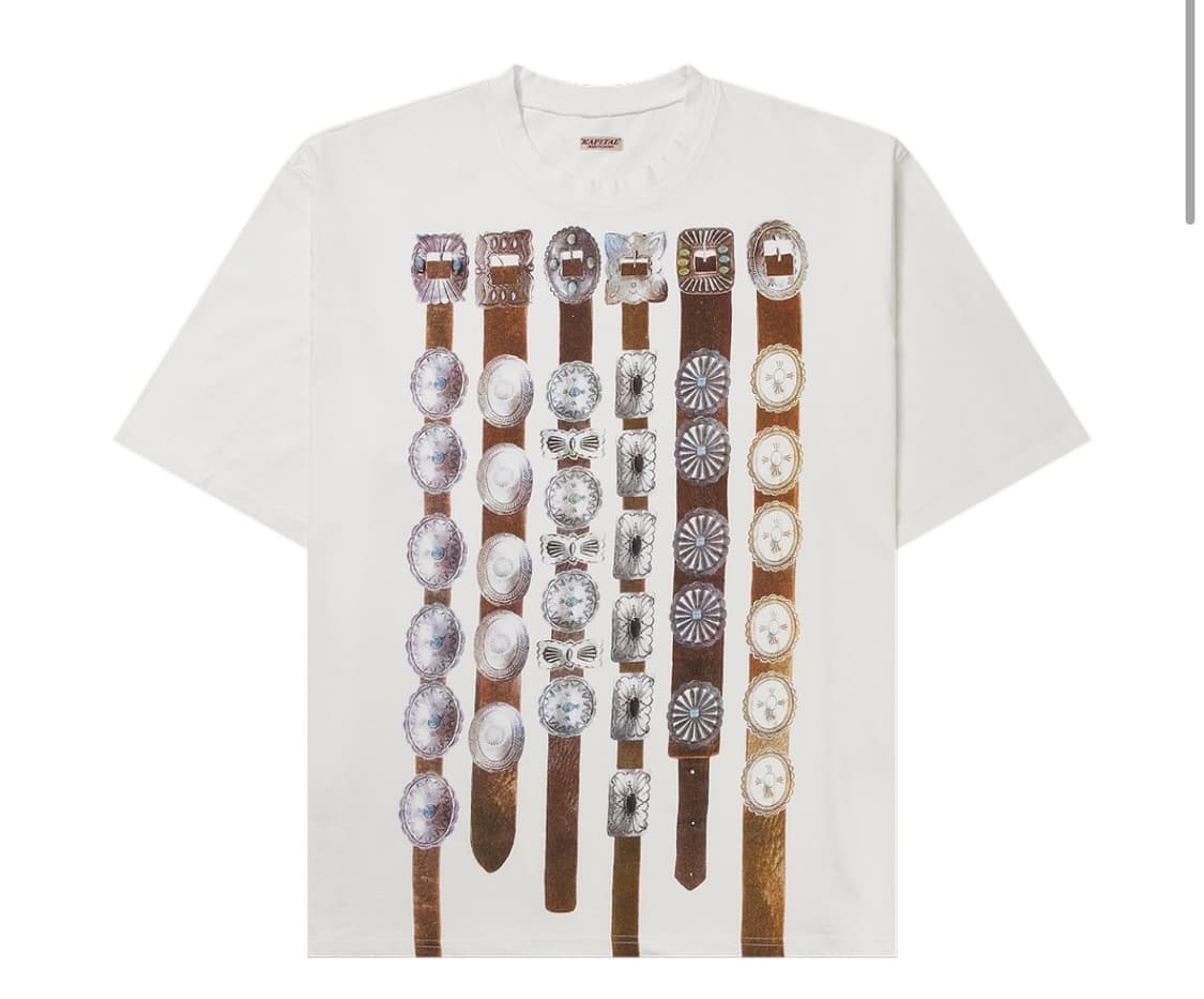 캐피탈 20 크루 티셔츠 화이트 Kapital 20 Crew 상품이미지1