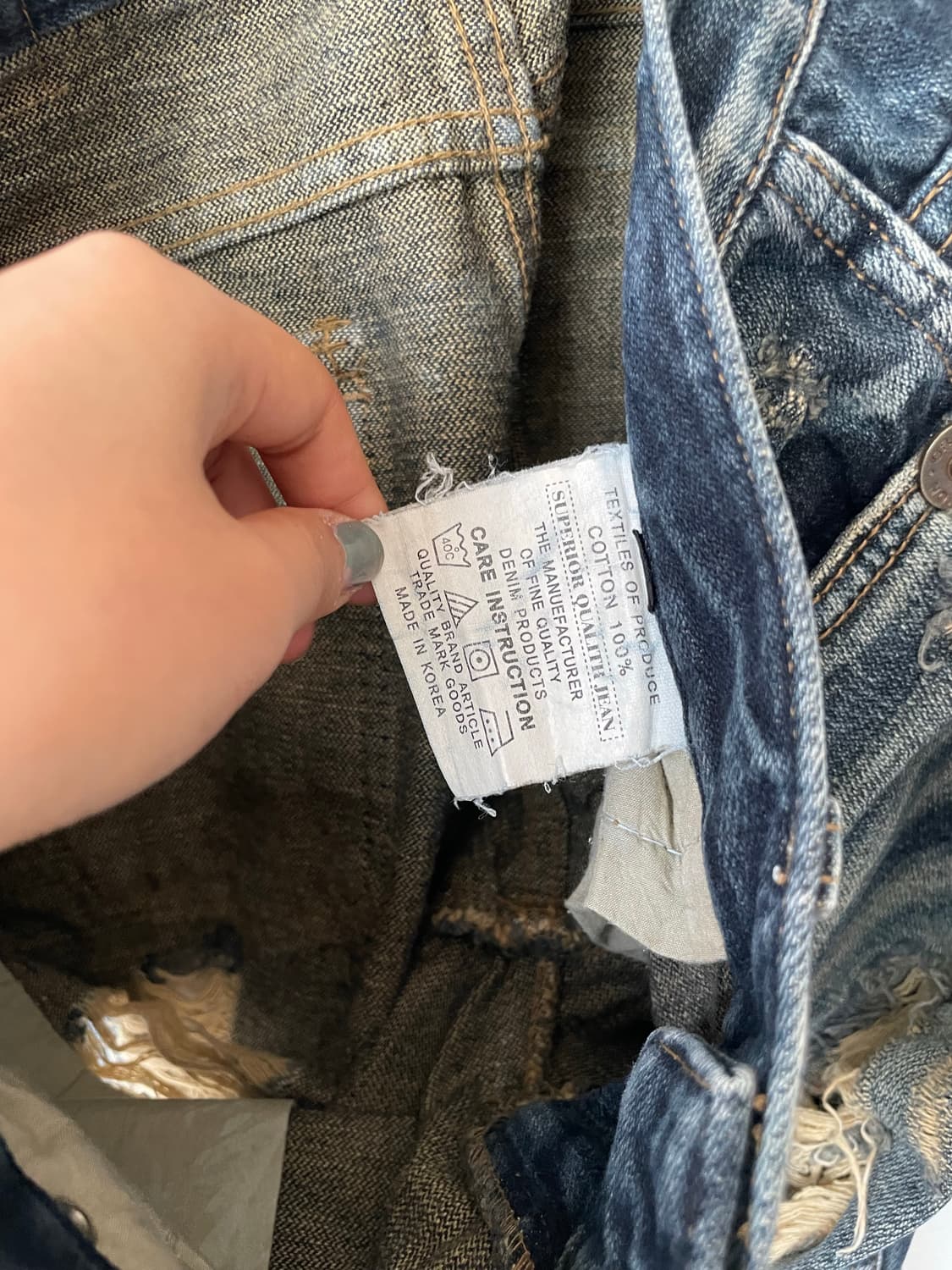 ripped low-rise jeans 상품이미지9