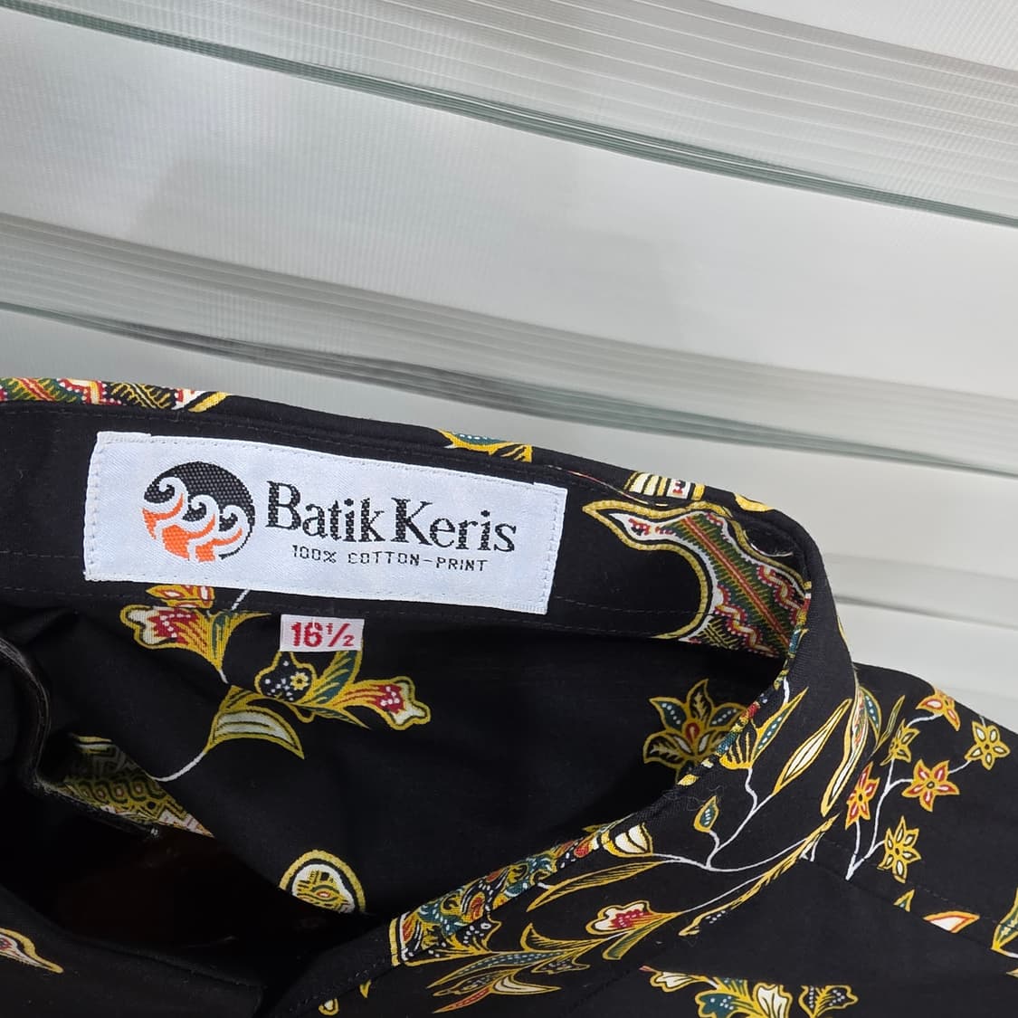 빈티지 Batik Keris 공작문양 셔츠- L정도 상품이미지8
