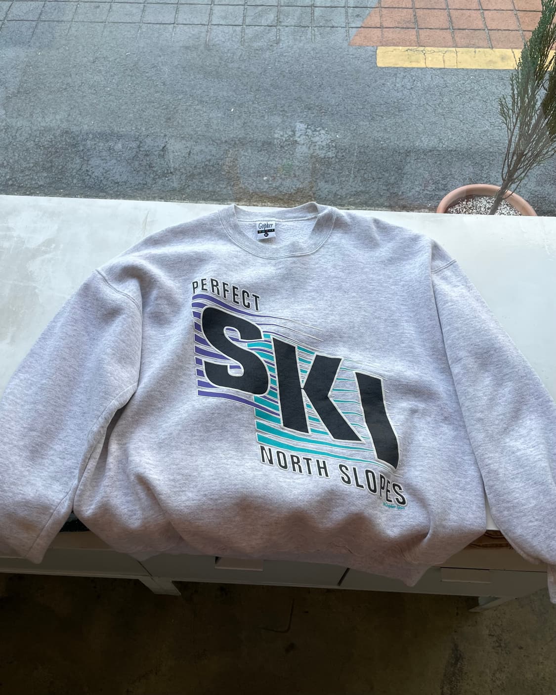 90’s USA “Ski” sweatshirt 빈티지 스웻셔츠 상품이미지5