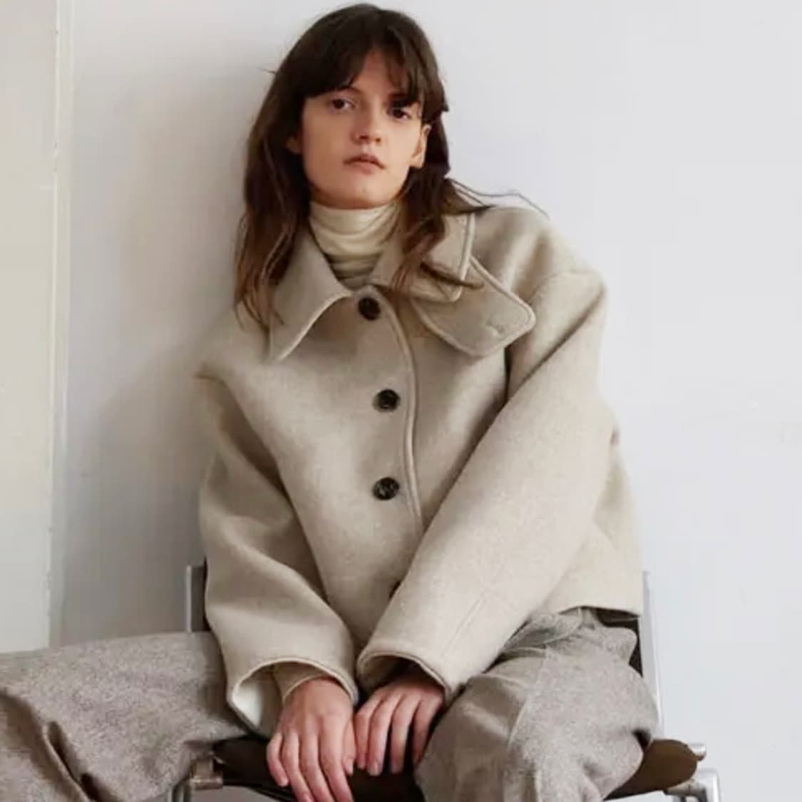 에이치에이트 숏자켓 베이지 상품이미지1