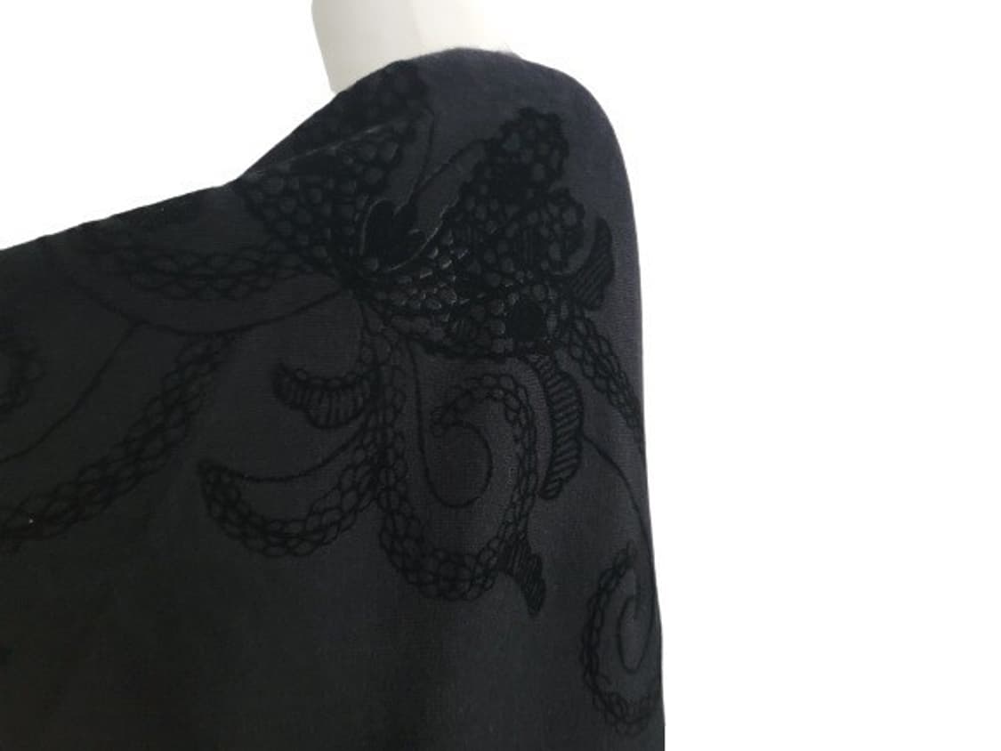 (매장판)ESCADA 에스까다 캐시미어혼방 빅플라워 롱자켓 가디건 프리
 상품이미지5