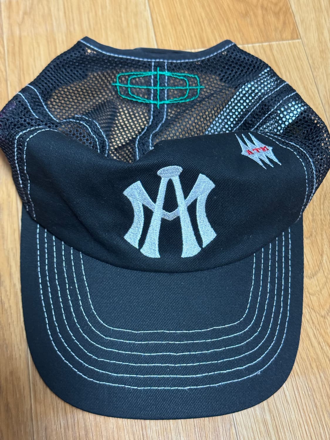 에프터매스 로고 블랙 모자 5패널 상품이미지1