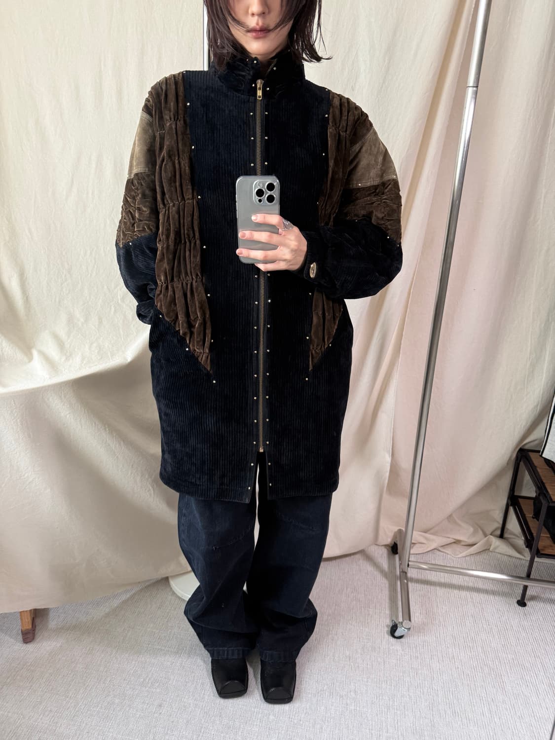 伊太利屋(ITALIYA) 코듀로이 퀼팅 자켓 상품이미지3