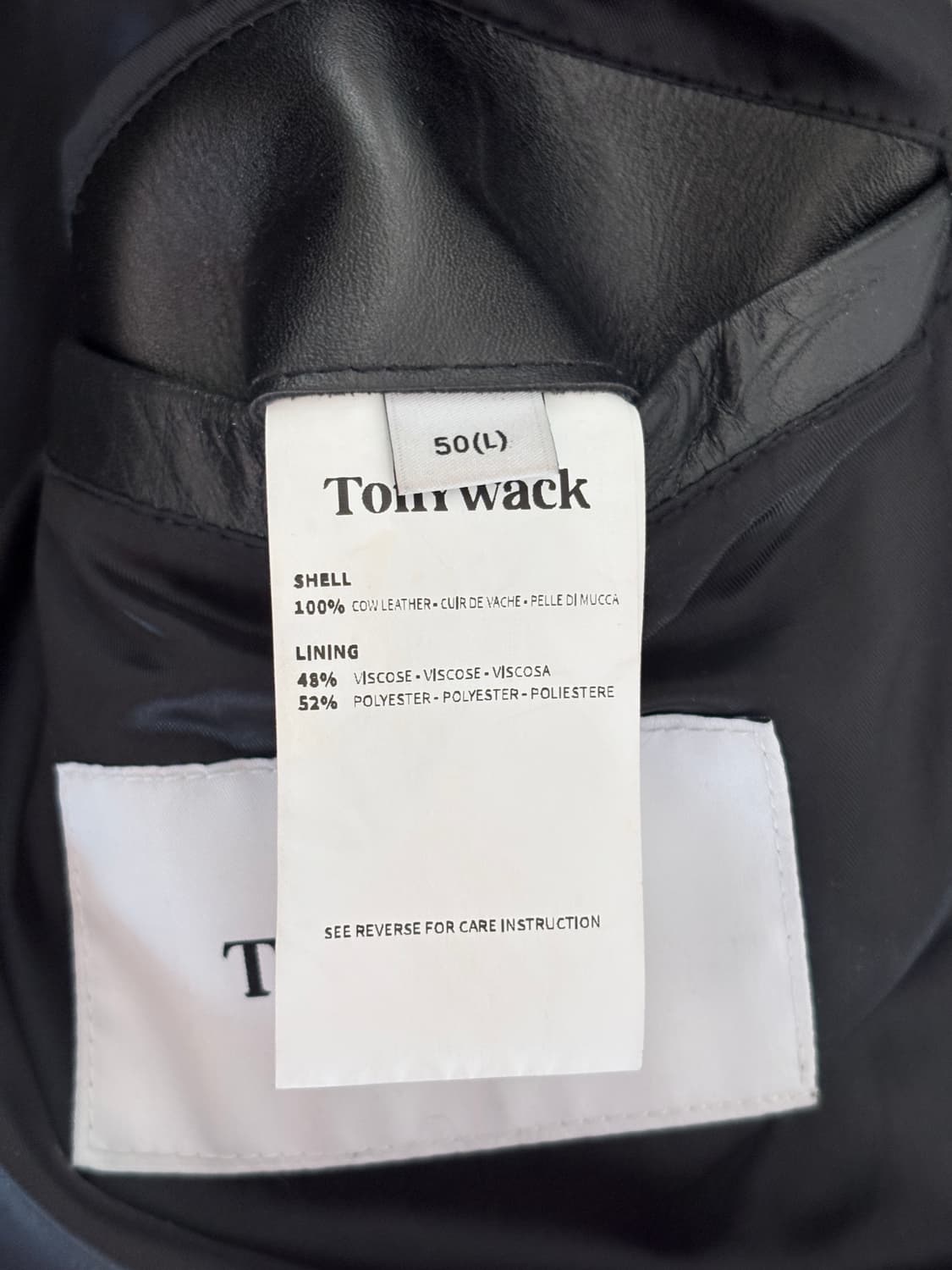 토니웩 레더자켓 21fw 주우재착용 상품이미지4