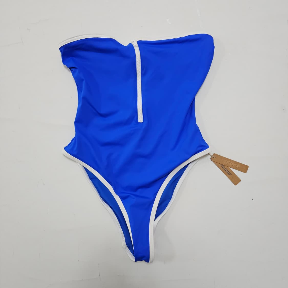 새상품) 스킴스 스포티 지퍼 스트랩리스 스윔수트 상품이미지3