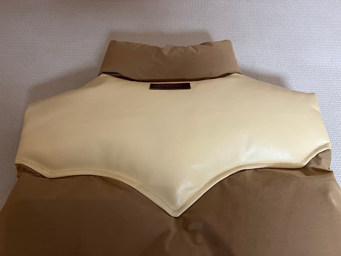 USA 펜필드 40주년 덕다운 레더 베스트 패딩(베이지) XL 상품이미지6