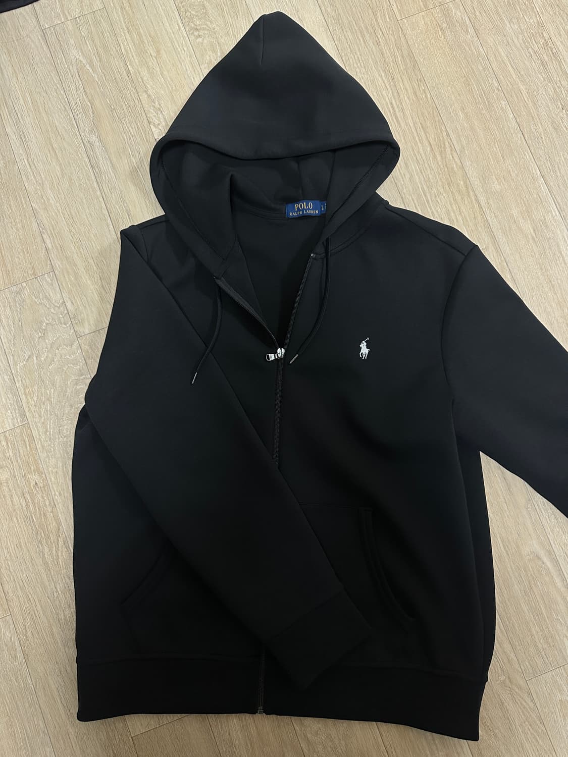 폴로 후드집업 블랙 L 상품이미지1