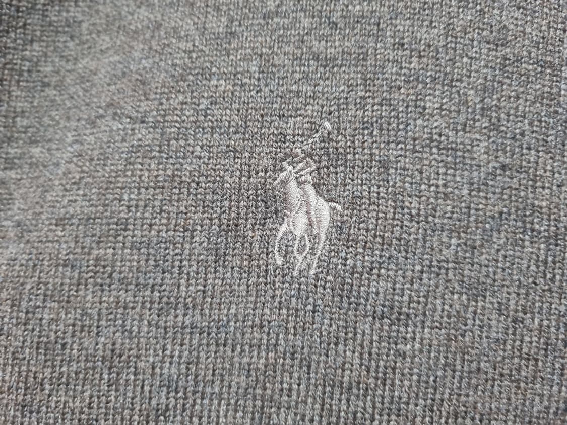 남성 폴로 울 100% WOOL 모 긴팔 하프 집업 긴팔 니트 스웨터 상품이미지9