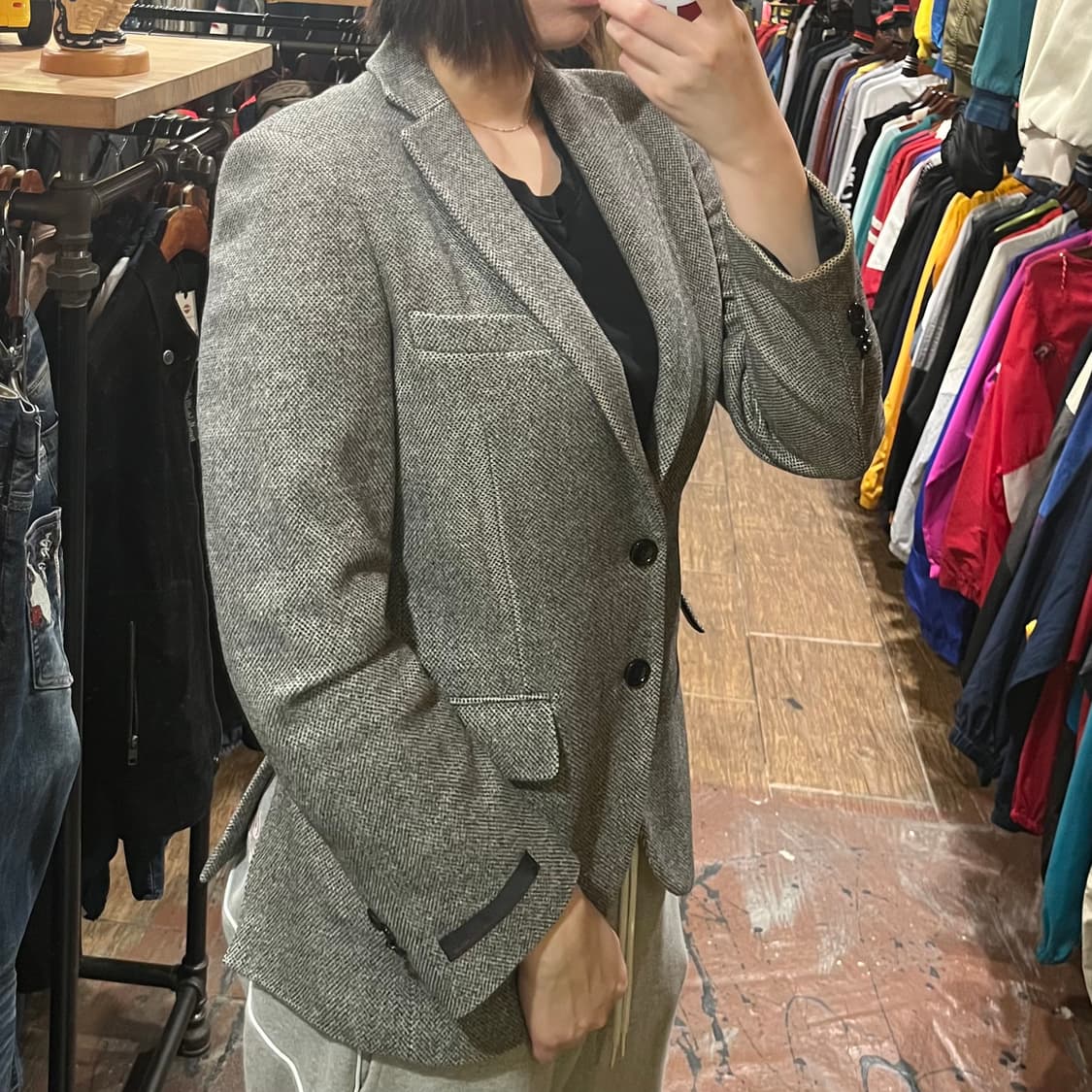 [HI] 빈티지 블레이져 자켓 그레이 상품이미지3