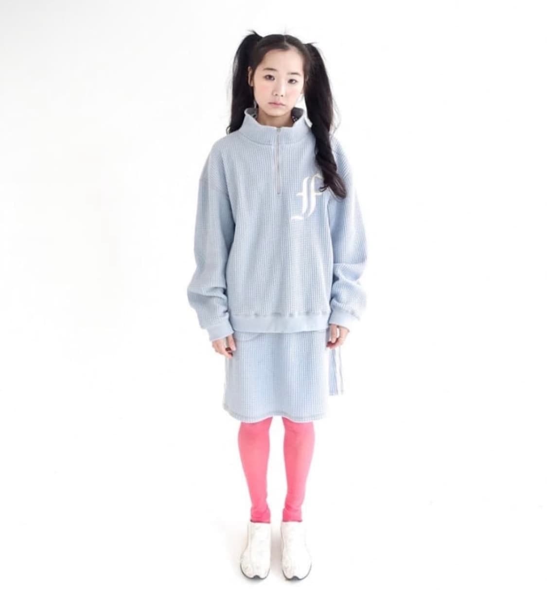 샵페어리 와플 하프 집업 상품이미지1