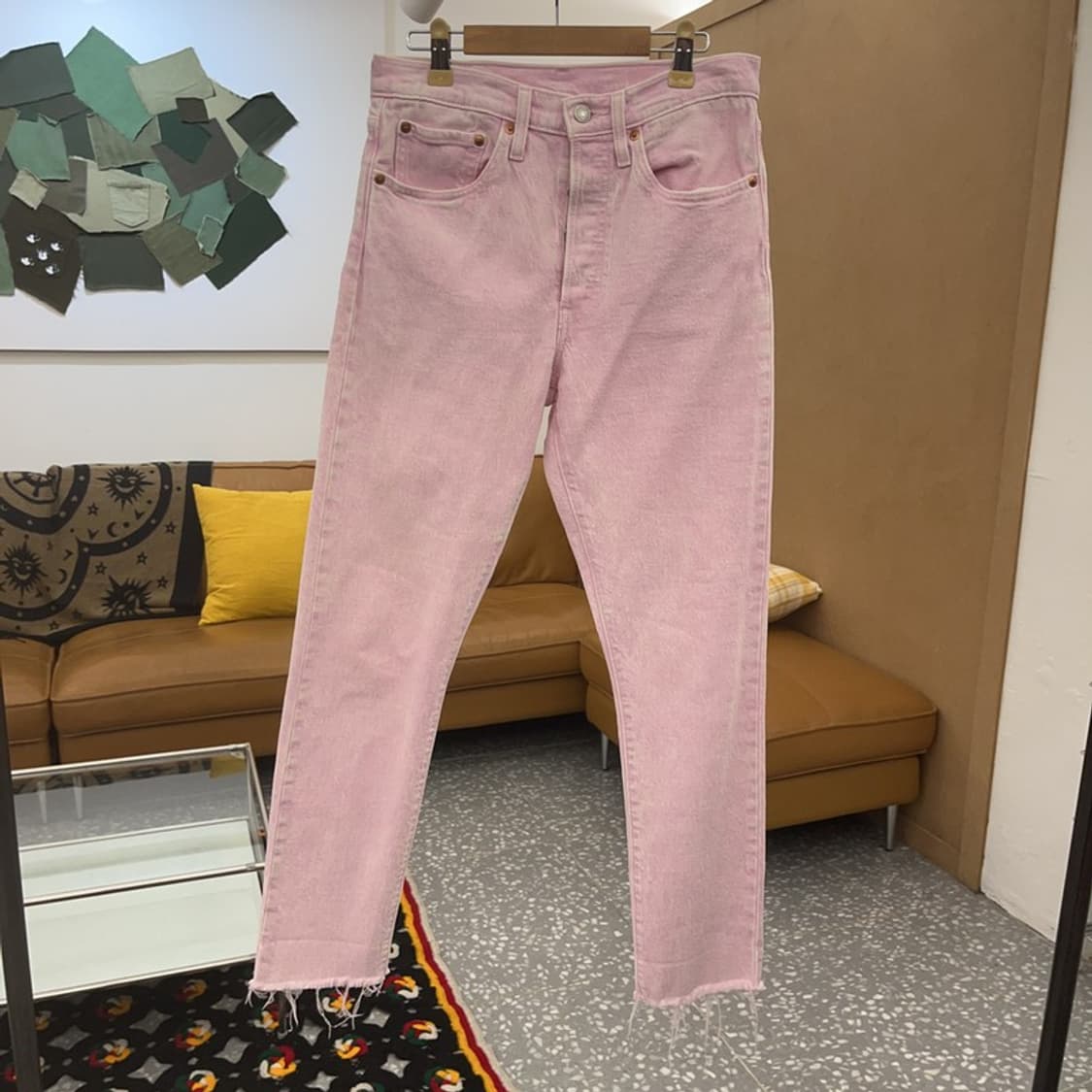 리바이스 501 화이트탭 딸기우유 데님 청바지 28인치 C08113 상품이미지3