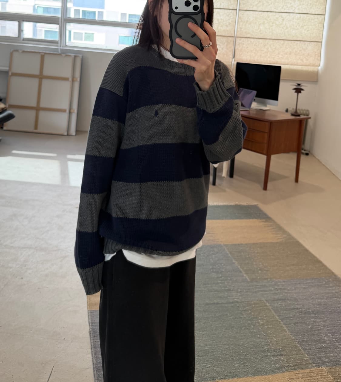 폴로 스트라이프 니트 상품이미지1