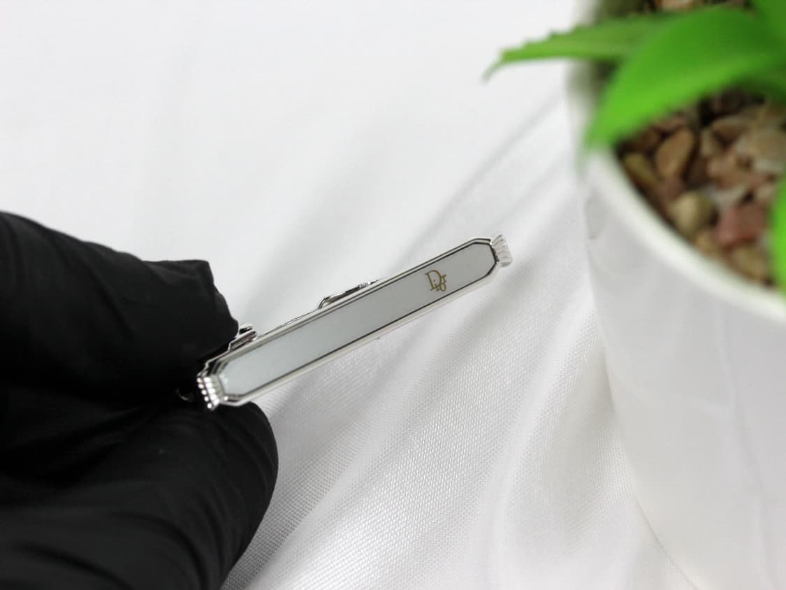 디올 S등급 5cm 은장 남자 명품 넥타이핀 빈티지 상품이미지8