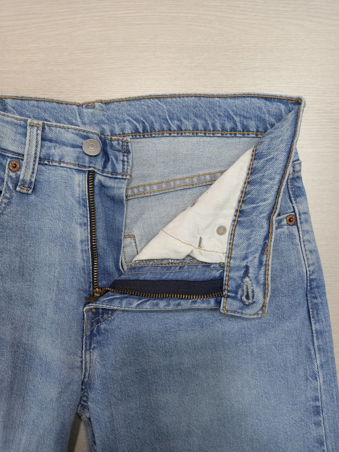 30 리바이스502 데미지워싱 리오셀 스판 슬림일자진 30-199 상품이미지7