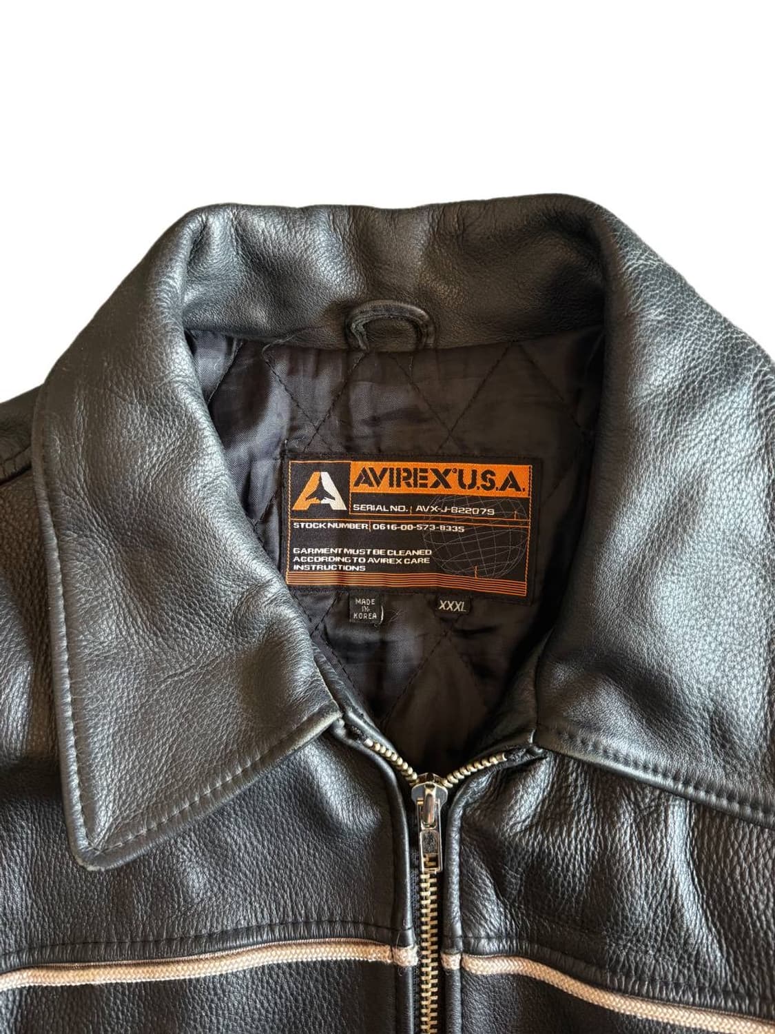 아비렉스 레더 바시티 자켓 상품이미지5