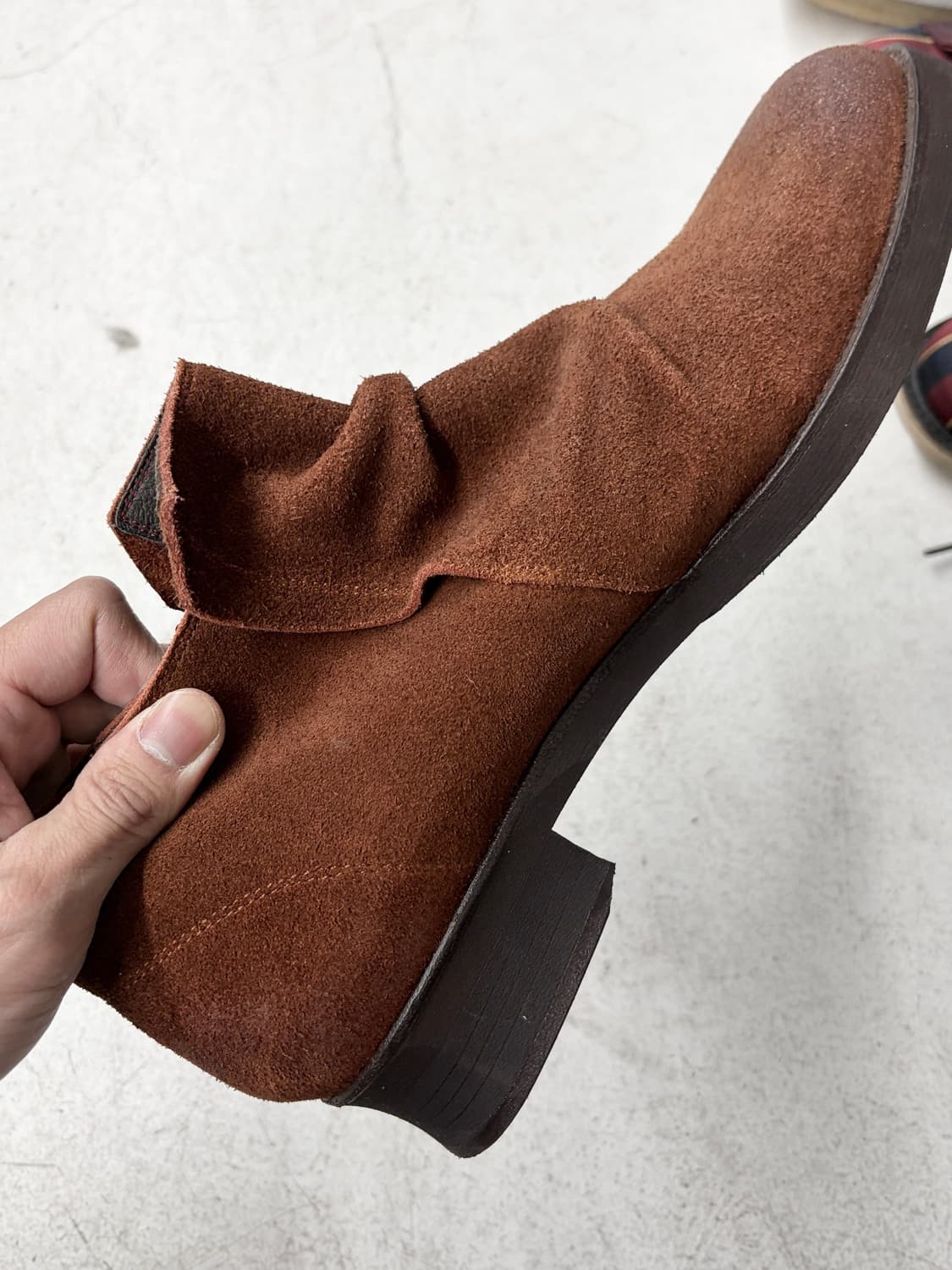 no id 드레이프 레더 슈즈 상품이미지4