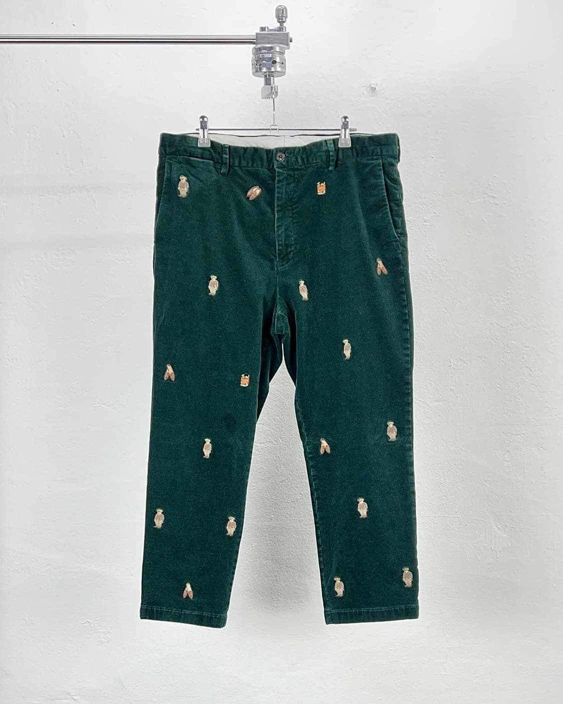 폴로 랄프로렌 딥 그린 베어 스트레치 슬림핏 코듀로이 팬츠 상품이미지1