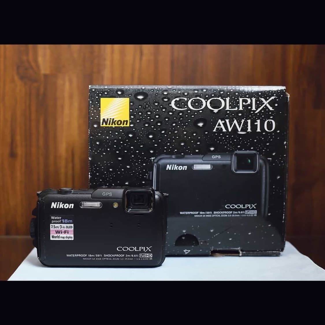 니콘 쿨픽스 aw110 블랙 풀박스 민트~A급 상품이미지7