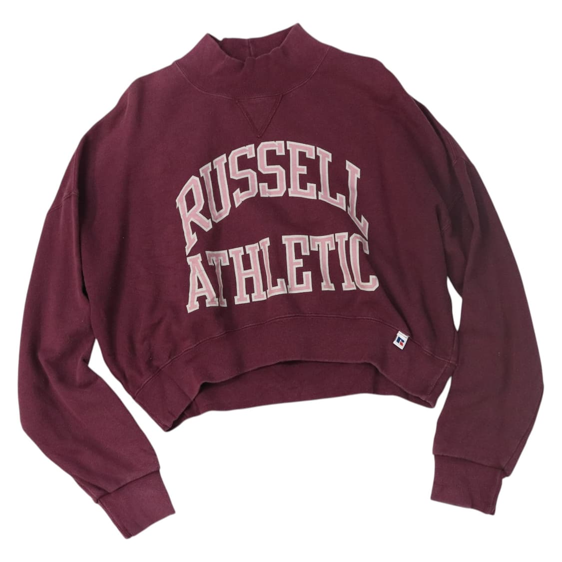 RUSSELL ATHLETIC 러셀 애슬레틱 빈티지 하이넥 크롭 맨투맨 상품이미지1