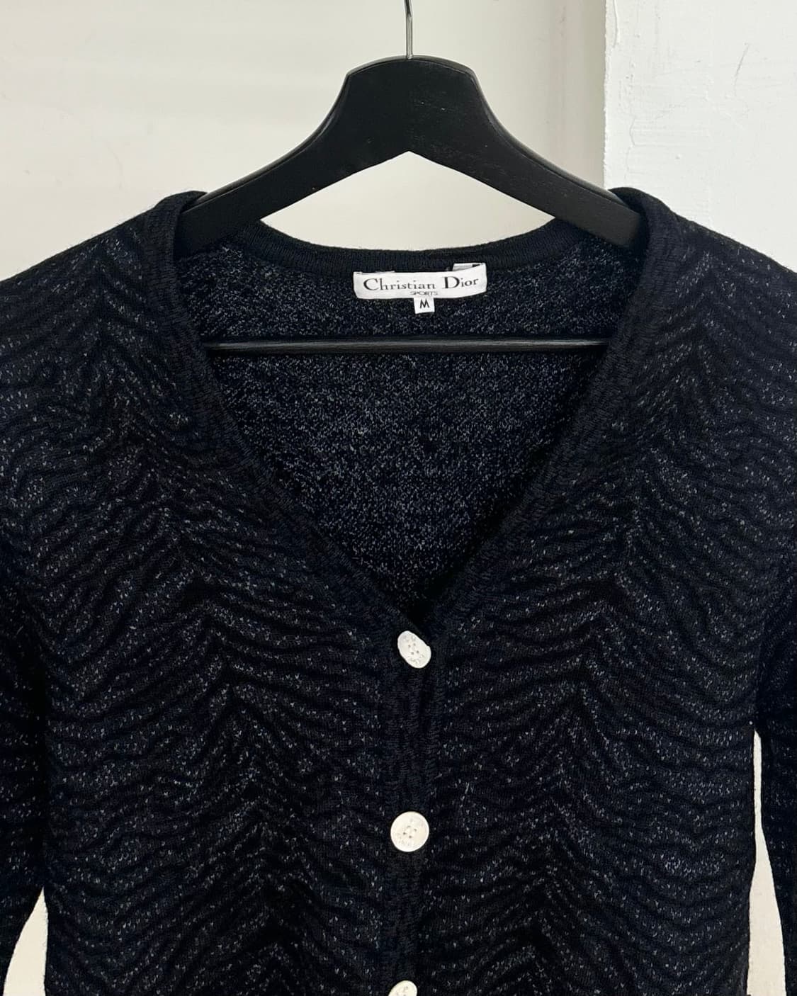 크리스찬 디올 블랙 지브라 가디건  상품이미지2