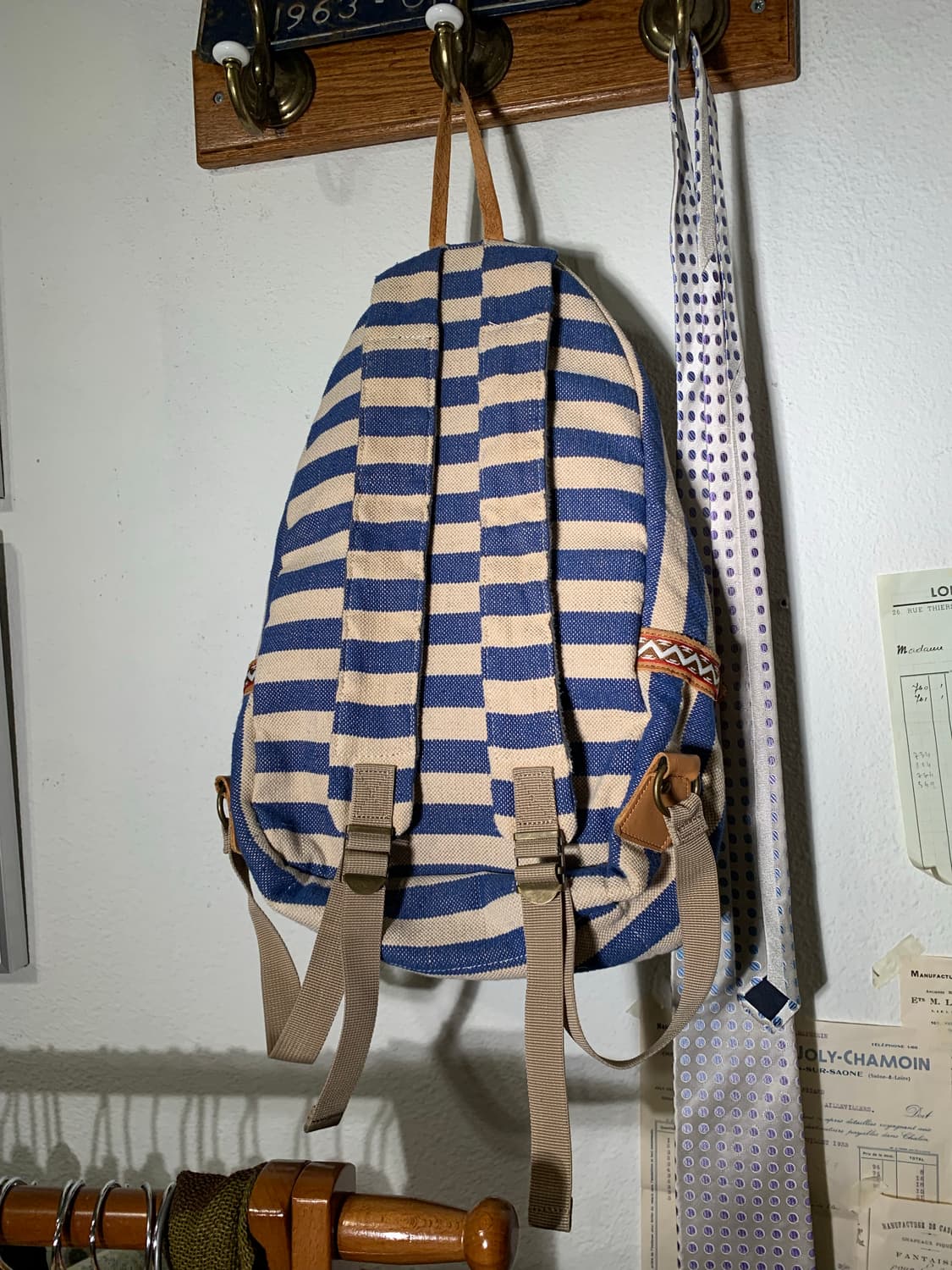 인디언모터사이클 콘초 자수 스트라이프 백팩 상품이미지4