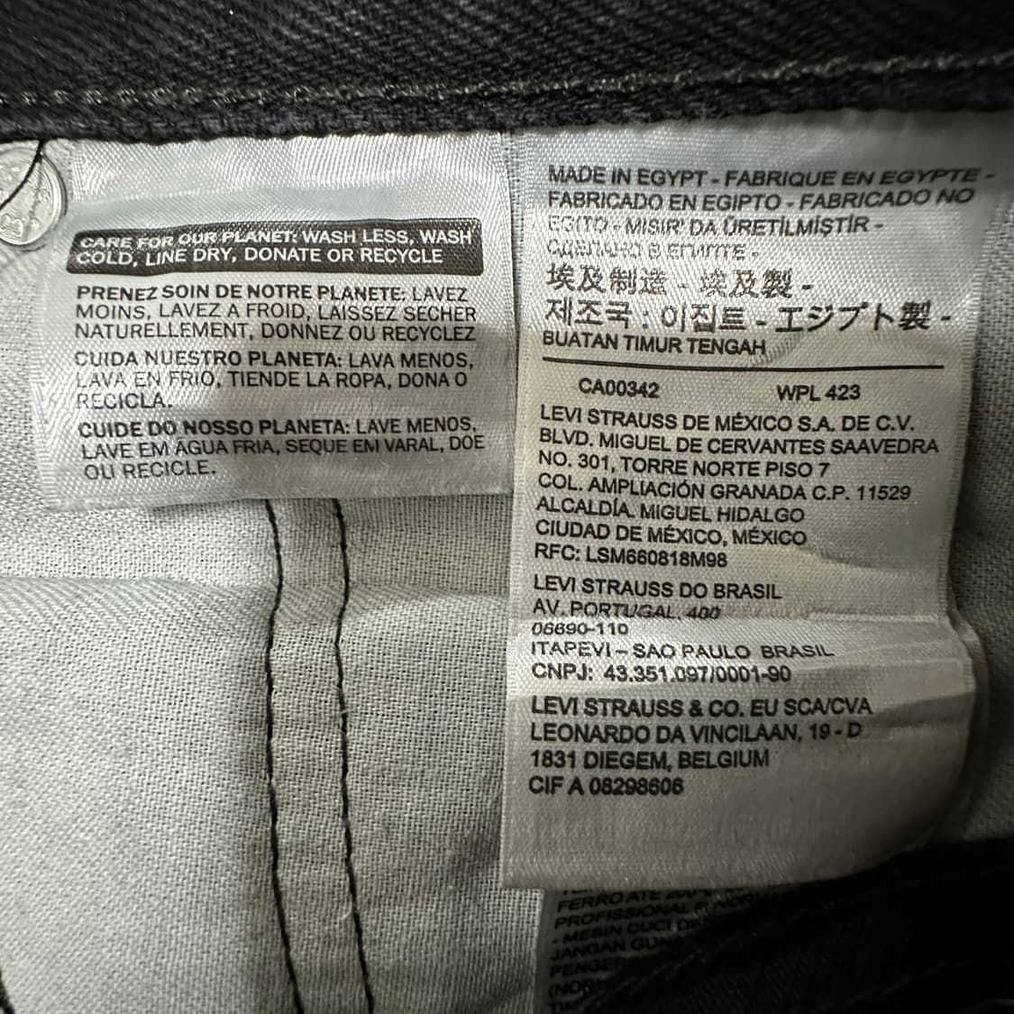 LEVI'S 505 black jeans 상품이미지4