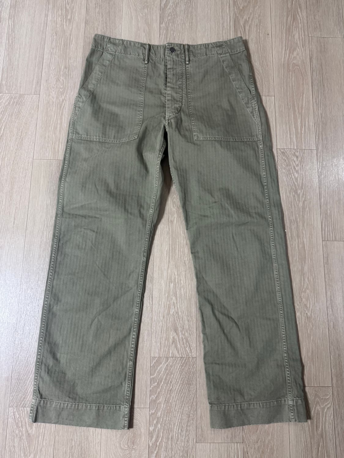 32/32 더블알엥 헤링본 퍼티그 팬츠 필드 치노 상품이미지1