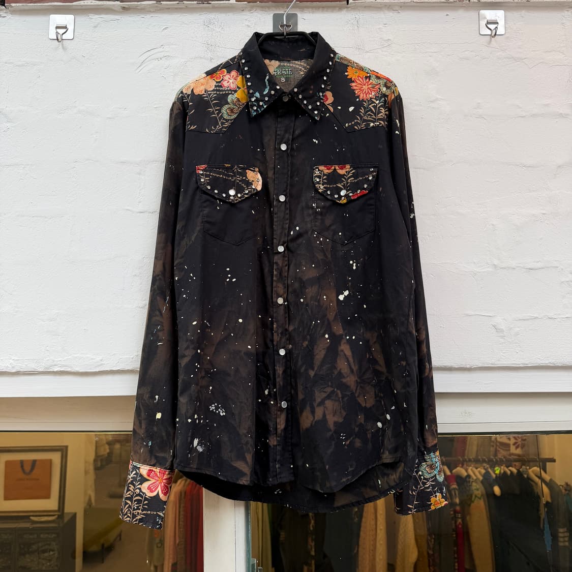 Grail USA 빈티지 다이 펄 스냅 셔츠 S 상품이미지1