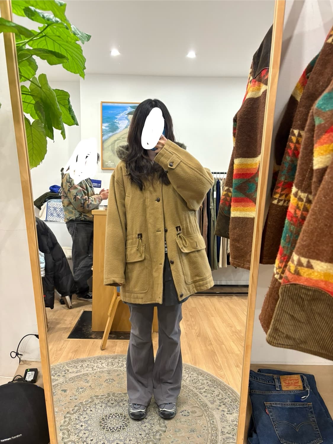 코이세이오st 퍼야상코트 상품이미지1