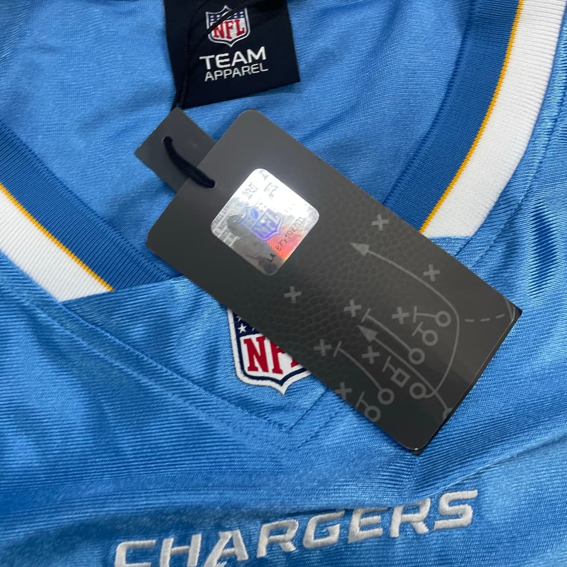 NFL 로스엔젤레스 차저스 플레이어 져지 반팔 스카이블루 상품이미지6