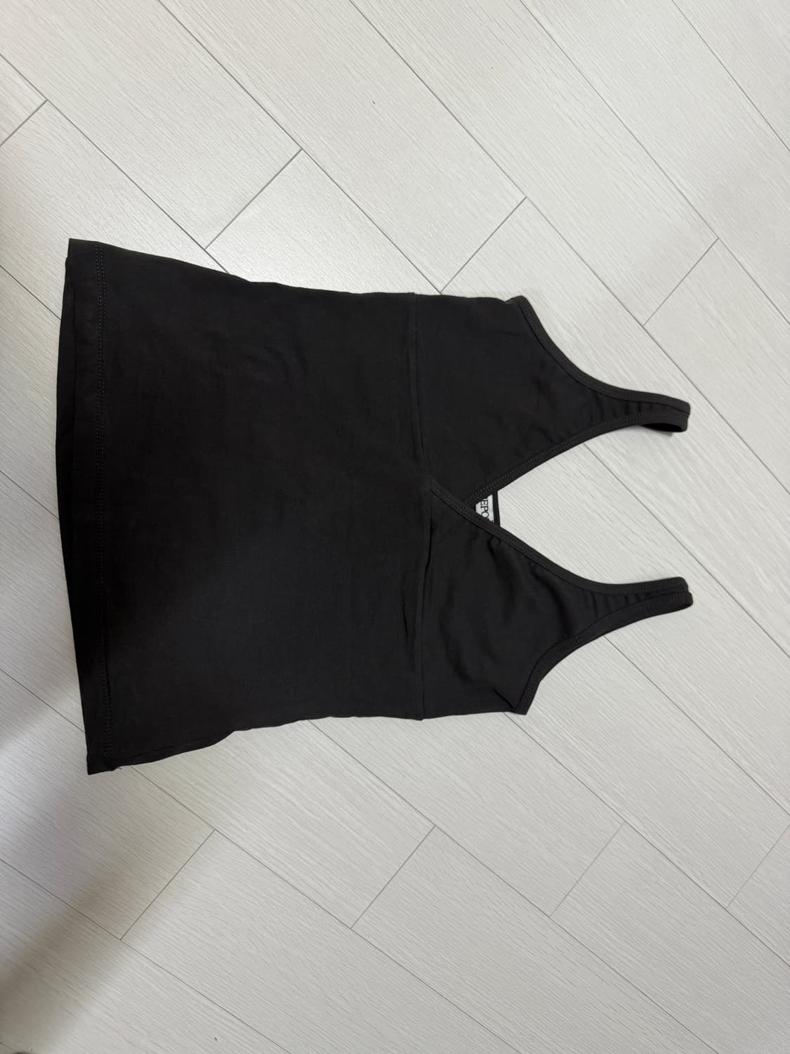 V NECK SLEEVELESS T-SHIRTS (CHARCOAL) 상품이미지7