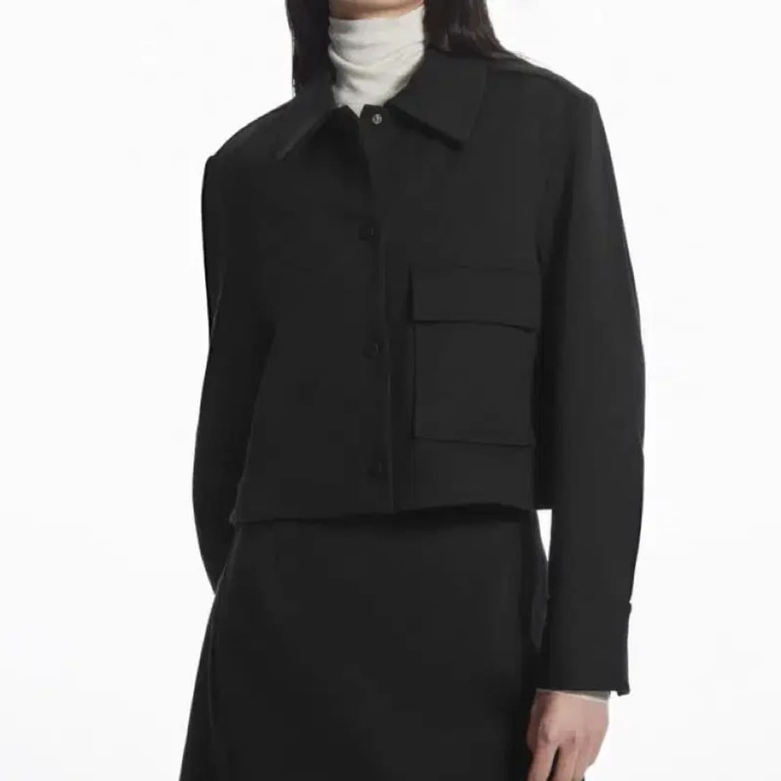 COS 코스 크롭 트윌 자켓 상품이미지2