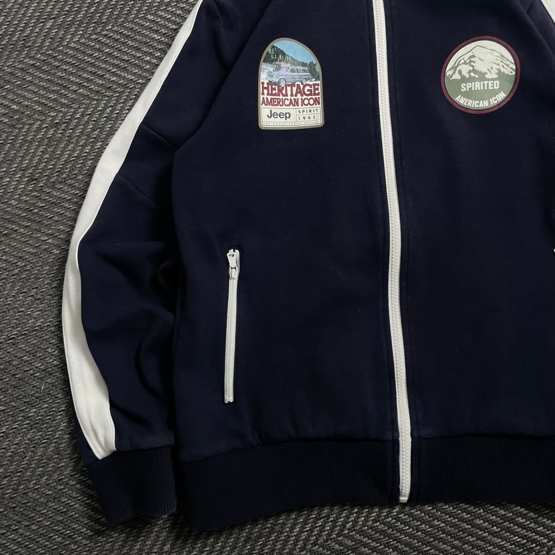 Jeep 헤리티지 아메리칸 트레이닝 스웻 집업y 4620 상품이미지4
