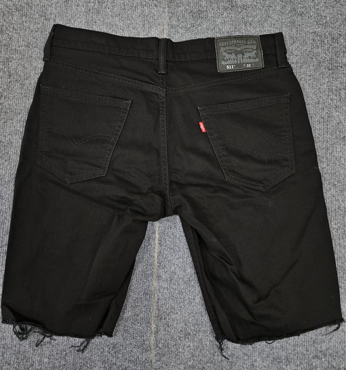 리바이스 511 W32 레드탭 하프 데님 블랙 팬츠 상품이미지3