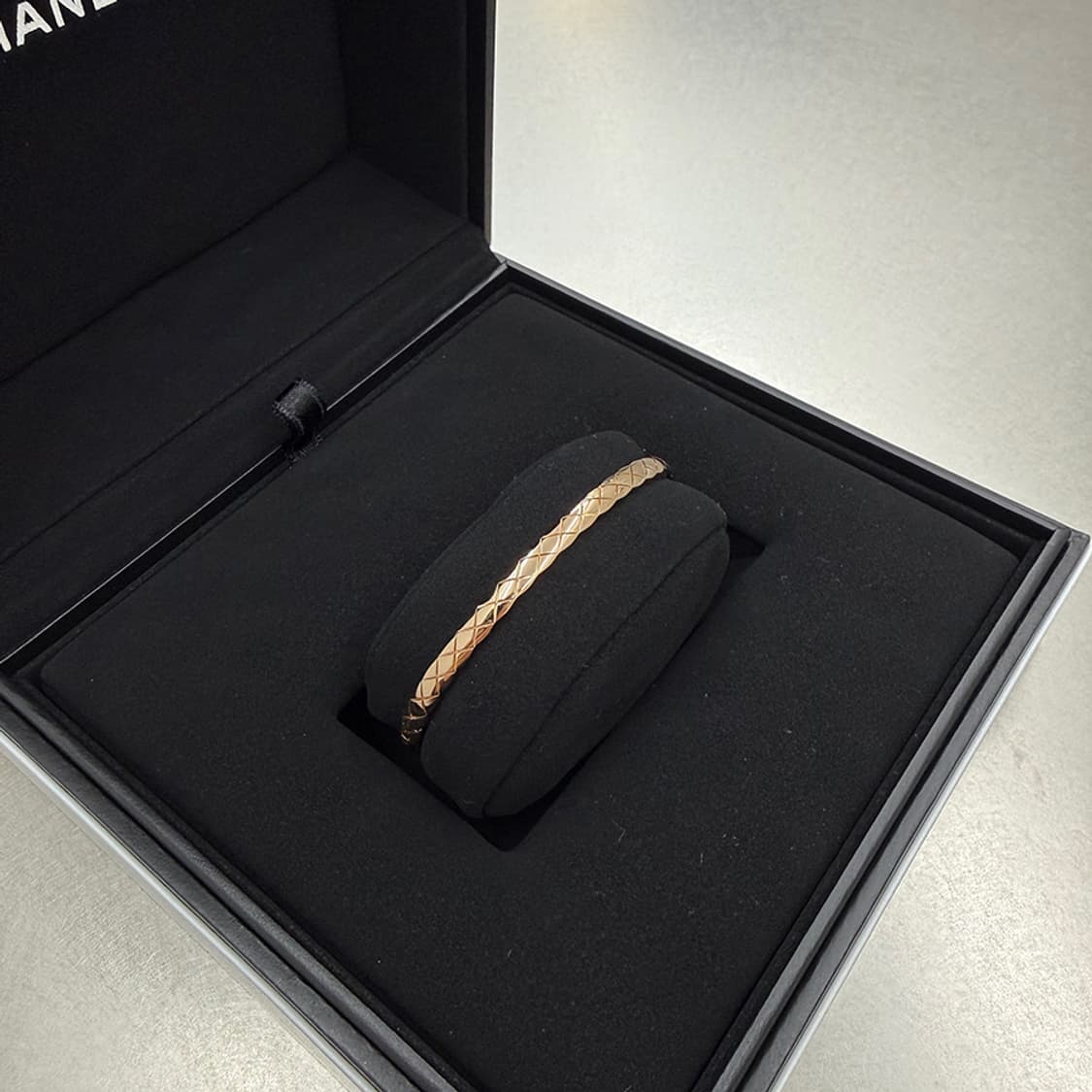 샤넬 코코크러쉬 브레이슬릿 퀼팅 팔찌 베이지 골드 J12324 상품이미지8