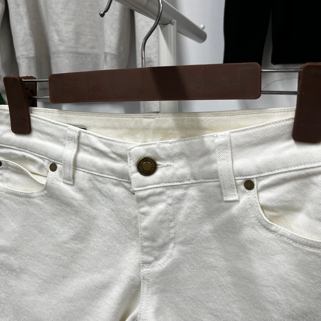 구찌 우먼 화이트 데님 팬츠 38 상품이미지4