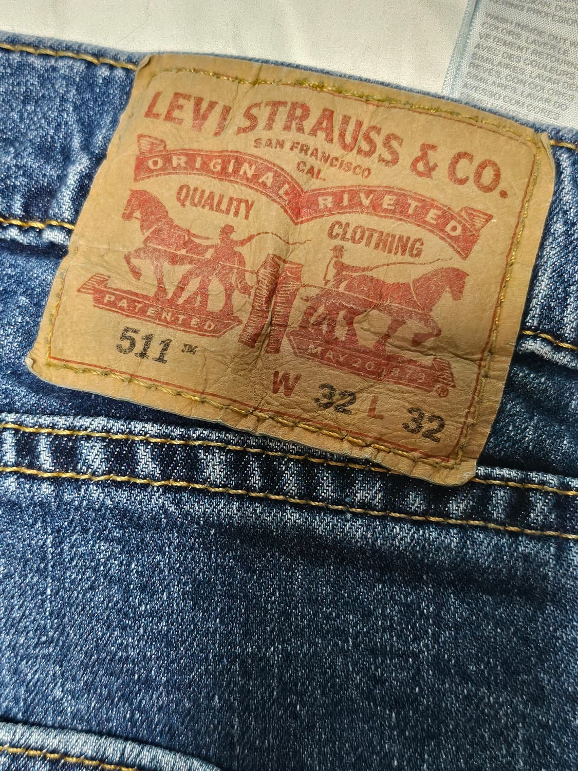 리바이스 511 데님 팬츠 30-32 상품이미지5