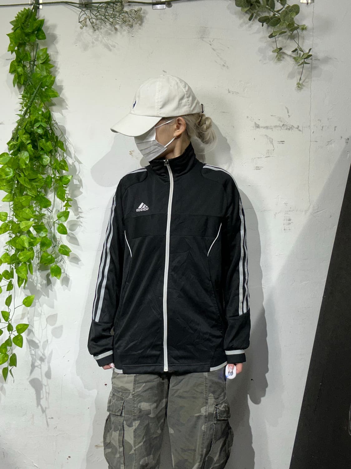 아디다스 블랙 그레이 삼선 트랙탑 져지 M 상품이미지2