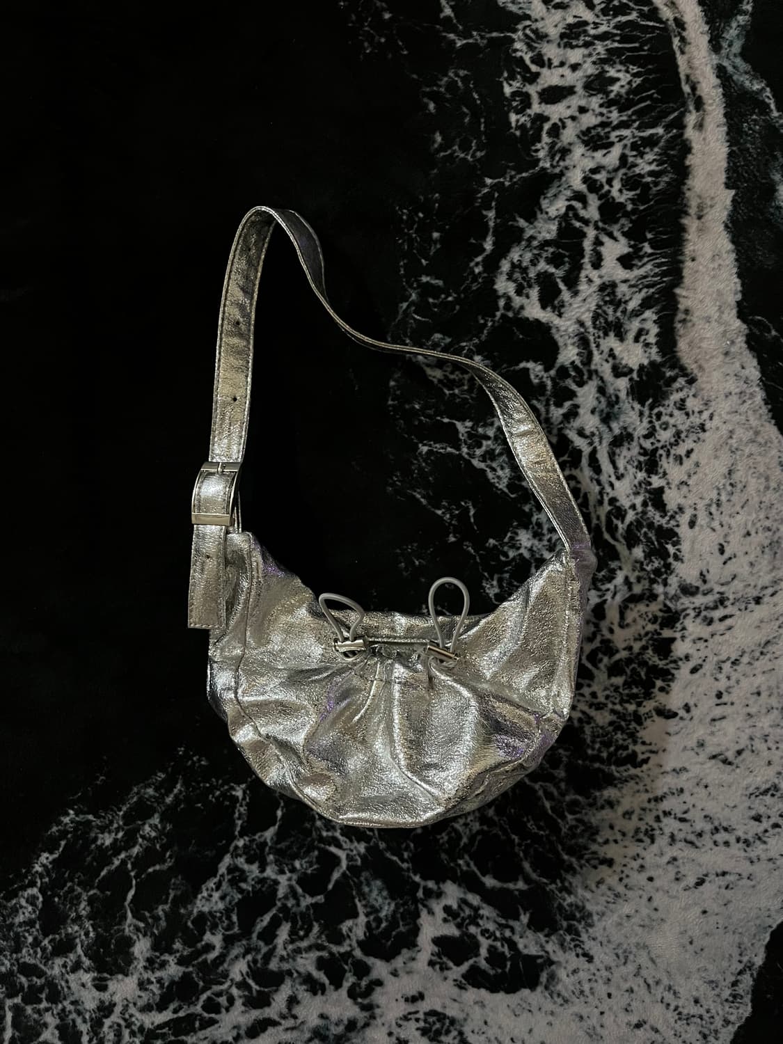 셔링 실버 숄더백 상품이미지1