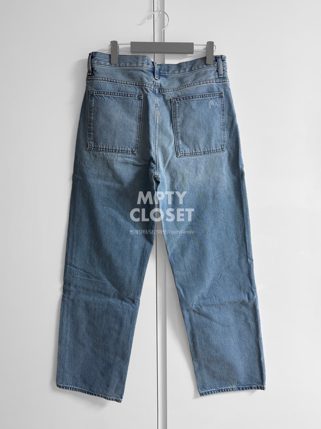 [32] 유니클로 JWA 스트레이트 데님팬츠 63 blue 상품이미지3