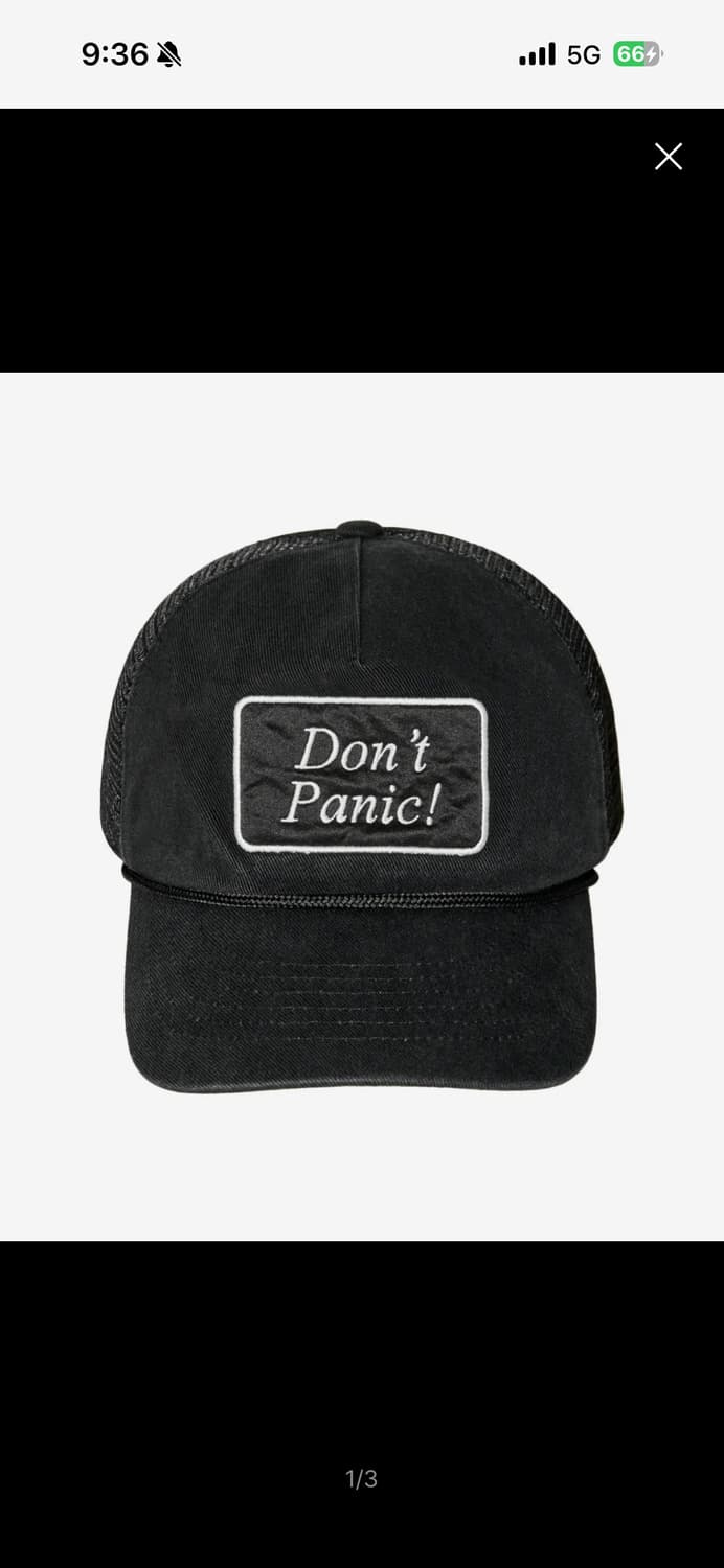 ERTR dont panic 트러거캡 블랙 상품이미지2