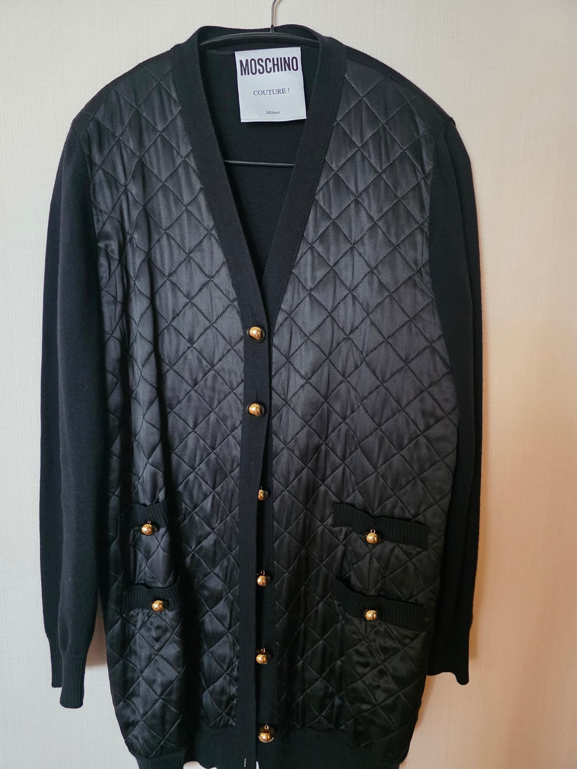 모스키노 꾸띠르 퀼팅 가디건 상품이미지1