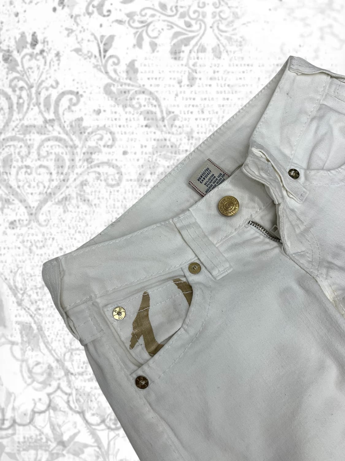 'True Religion' gold printing denim pant 상품이미지3