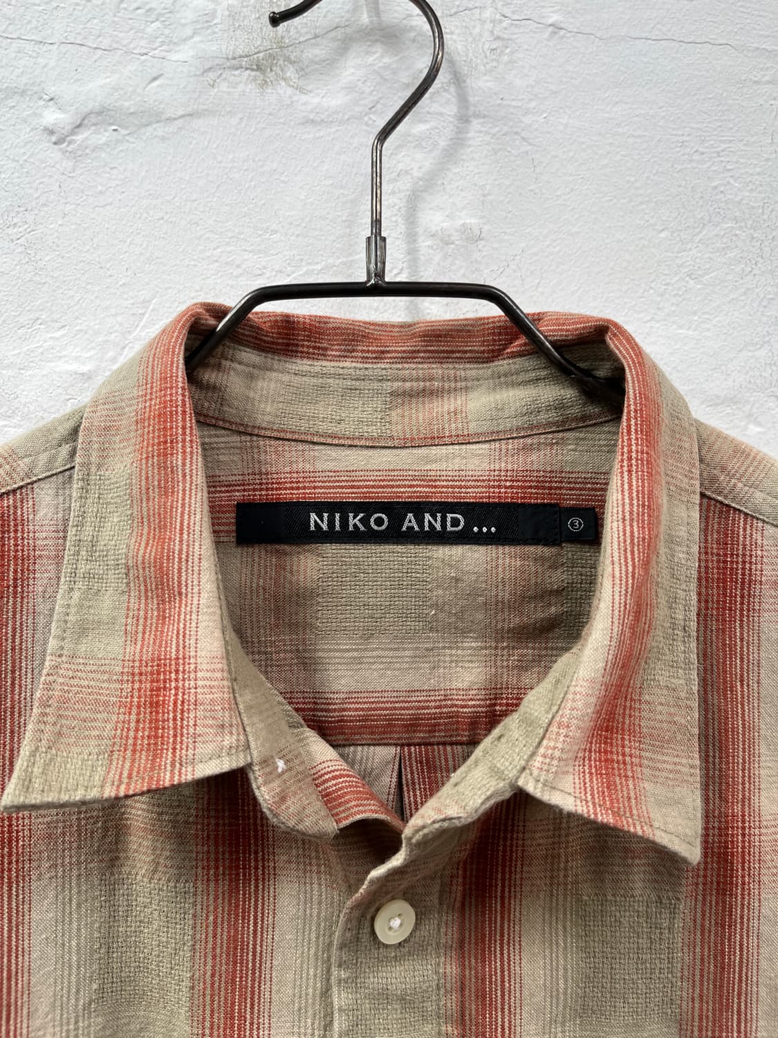 Niko and 체크패턴 코튼남방 3 Mens M 상품이미지2