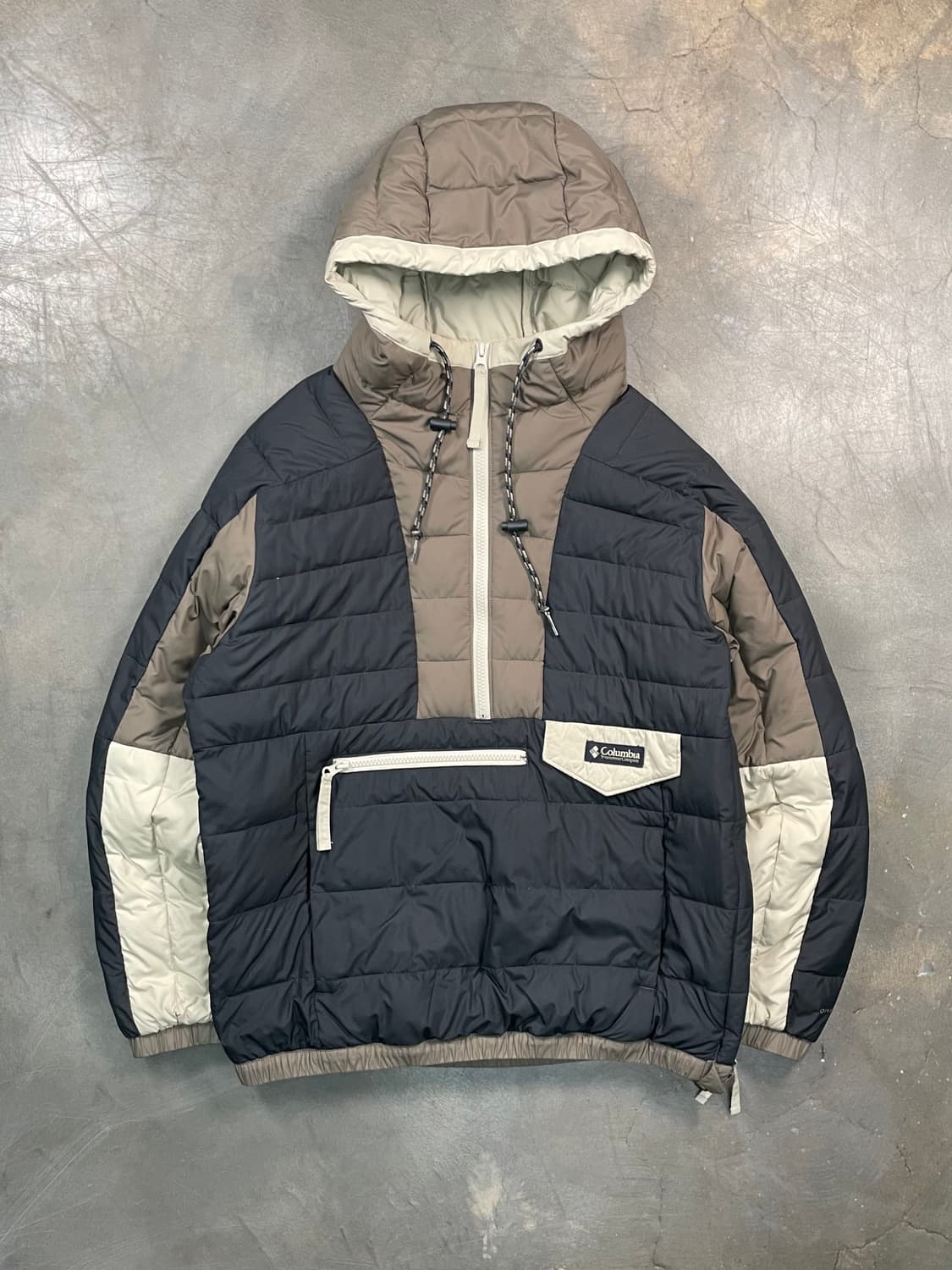 컬럼비아 컬러블록 아노락 패딩 상품이미지1