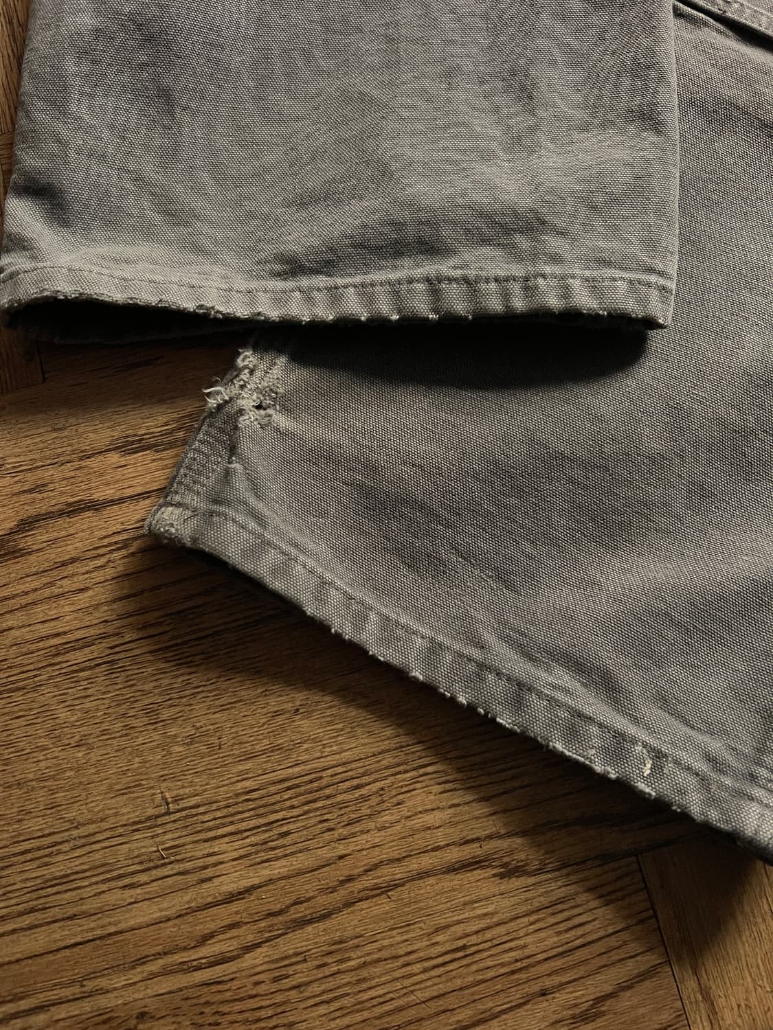 [34]칼하트 USA 더티워싱 차콜그레이 더블니 워크 팬츠 상품이미지6