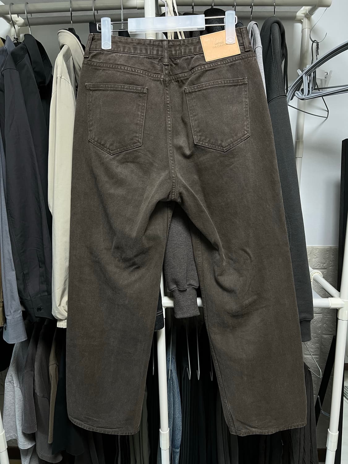 [1] 마티스큐레이터 와이드 다잉 데님 팬츠 상품이미지2