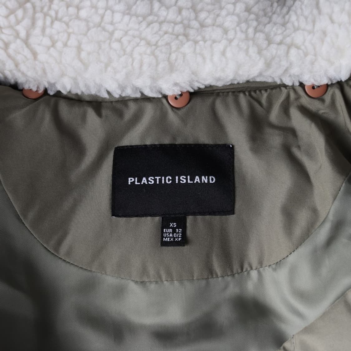 플라스틱아일랜드 퍼 카라 퀼팅 패딩 XS 상품이미지6